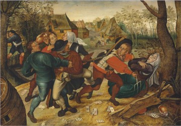 Pieter Brueghel el Joven Painting - Una pelea campestre Pieter Brueghel el Joven